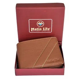 MATIN LIFE Men Textured Two Fold Wallet-image-3