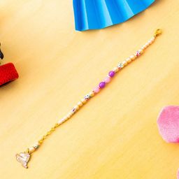PANASH Kids Artificial Beaded Wraparound Rakhi With Roli Chawal-picture-15