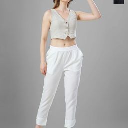 T19 Women Pack Of 2 Relaxed Silk Trousers-picture-4