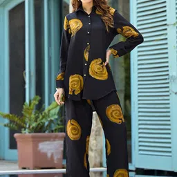 Chandbaali Printed Shirt With Trousers Co-Ords-image-13