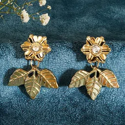 Kalakrith Milano Geometric Drop Earrings-image-46