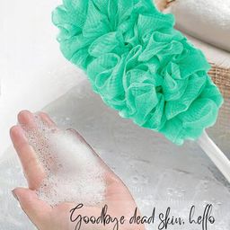 CareDone Set Of 2 Soft Back Scrubber Loofah & Long Loofah With Handle image 3