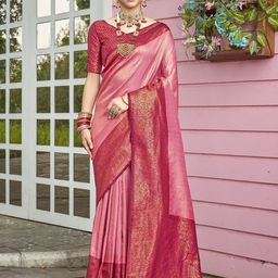 Anouk Rustic Woven Design Zari Banarasi Saree-picture-41