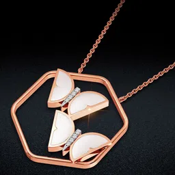 Joyalukkas Honeycomb Duo Diamond Pendant -4.6 gm-image-69