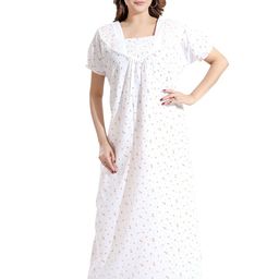NIGHT QUEEN Printed Maxi Nightdress-image-31