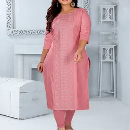 RIAANA Women Ethnic Motifs Embroidered Festive Straight Kurta-picture-35