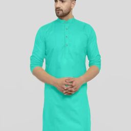 ANUJ FASHION Men Cotton Solid Straight Kurta-image-36