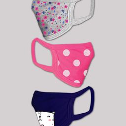 babyhug 'Babyhug 12 to 24 Months Printed Two Layer Mask with Filter - Pack of 3 (Color May Vary) image 2