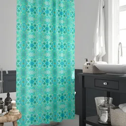 ArtzFolio Sea Green Printed Water Proof Shower Curtain-image-81