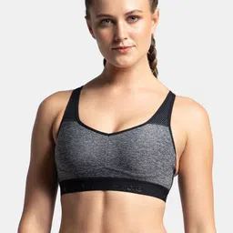 Jockey Wirefree Padded Tactel Nylon Full Coverage Sports Bra with Cross Back Styling-AP21-image-30