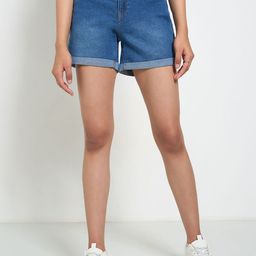 SF JEANS by Pantaloons Women Skinny Fit High-Rise Fashion Shorts-33