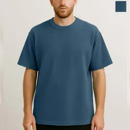 Organic Chics Men 2 Checked Drop-Shoulder Sleeves T-shirt-picture-17
