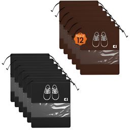 Aura Black Set of 6 Regular Shoes Organiser Organisers-51