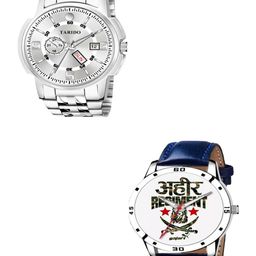 TARIDO Men Printed Dial & Straps Analogue Watch TD_SM_WHITE_DIAL_117-19