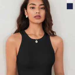 KERI PERRY Women Pack Of 3 Ribbed Tank Crop Top-image-43