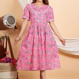 TULSILICIOUS Floral Print A-Line Maxi Dress-picture-22