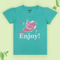 J&JP Girls 3 Printed Applique T-shirt-image-86