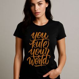 Anikmart Unisex Dri-FIT Typography Printed Round Neck Cotton T-shirt-image-24