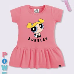 YK X Minute Mirth Powerpuff Girls Printed A-Line Dress-picture-2