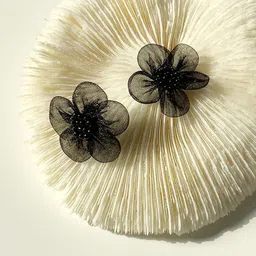 BEYTER Artificial Beaded Floral Shaped Studs image 3