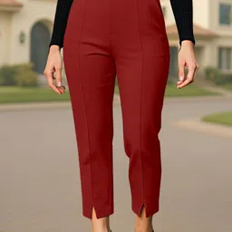 Jinax Women Relaxed Easy Wash Trousers-picture-24