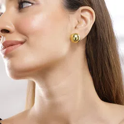 Rubans Set of 2 Gold-Plated Pearl Studs image 3