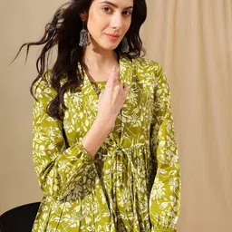 KALINI Floral Print Cotton Top-image-64