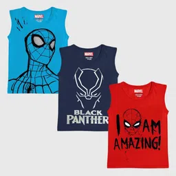 Marvel by Miss and Chief Boys 3 Avengers Printed T-shirt-image-47