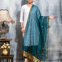 swatika Women Ethnic Motifs Woven Design Zari Dupatta-picture-25