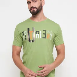 Duke Men Typography Printed Round Neck Cotton Slim Fit T-shirt-image-67