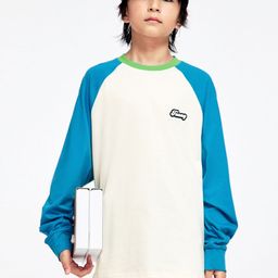 LULU & SKY Girls Colourblocked Drop-Shoulder Sleeves Applique T-shirt-image-63