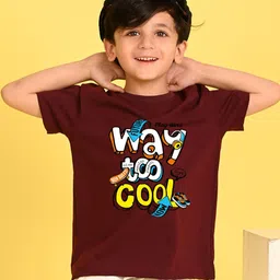 NUSYL Boys Graphic Printed Round Neck Cotton Oversized T-shirt-23
