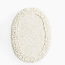 H&M White Oval Tufted Bath Mat-image-65