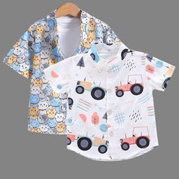 BAESD Boys Classic Opaque Printed Formal Shirt-picture-22