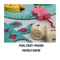 Chalk and Chuckles Beware of The Shark Rapid Reflex Board Game - Multicolor image 4