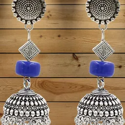 Gurjari Jewellers Handmade Silver Plated Jhumka-image-50