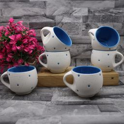 laghima jadon White Printed Ceramic Glossy Cups Set of Cups and Mugs image 3