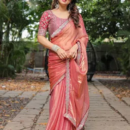 Moda Rapido Embellished Pure Chiffon Saree-image-25