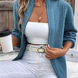 Mast & Harbour Self Design Cardigan-image-12