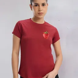 SZN Women Graphic Printed Round Neck T-shirt-picture-46