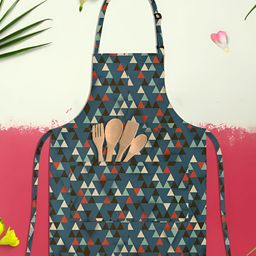 ArtzFolio Green & Red Printed Pure Cotton Apron-9