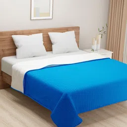 SWAYAM Blue AC Room 110 GSM Double Bed Dohar-image-20