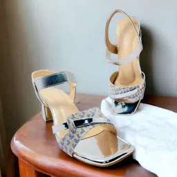 FABBMATE Embellished Party High-Top Comfort Peep Toes-picture-40