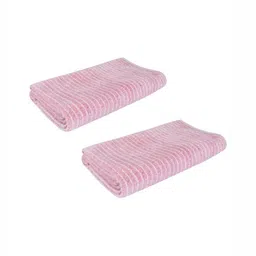 Black gold Pink & White 2 Striped Other 300 GSM Bath Towel-image-36