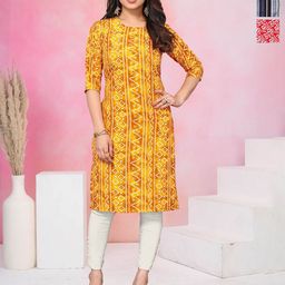 KETAKI FASHION Selection Of 3 Bandhani Printed Kurtas-image-41