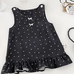 LULU & SKY Polka Dot Print A-Line Dress-picture-1