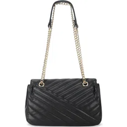 Fastrack Textured PU Structured Sling Bag with Quilted image 2