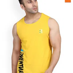 SLOWLORIS Men Pack Of 2 Printed Combed Cotton Bio-Wash Gym Vests-picture-29