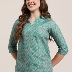 HERE&NOW Geometric Printed Kurti-picture-15