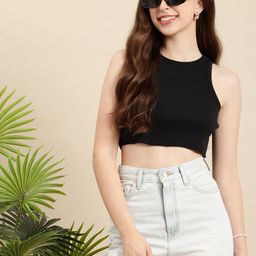 Mast & Harbour Cropped Tank Top-image-31